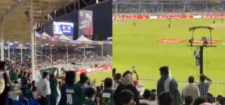 pakistani crowd chants security