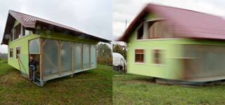 man builds rotating house