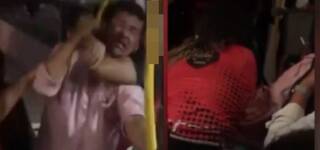 brazilian woman chokehold harasser