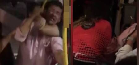 brazilian woman chokehold harasser