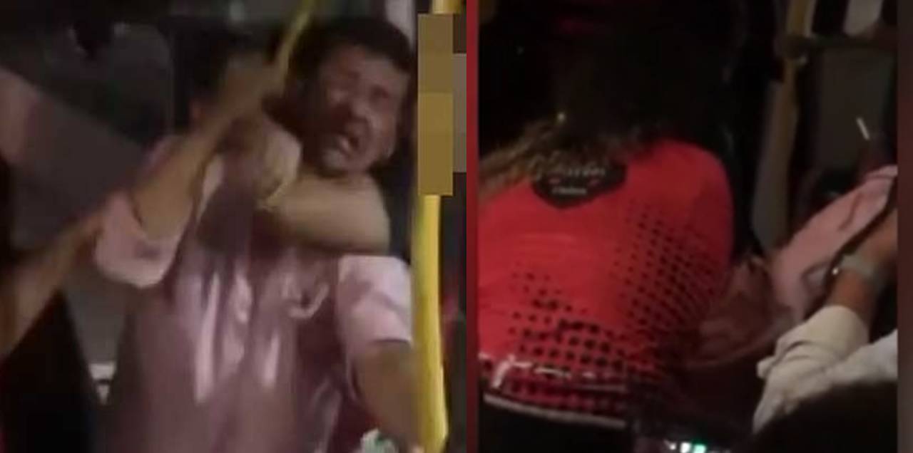 brazilian woman chokehold harasser
