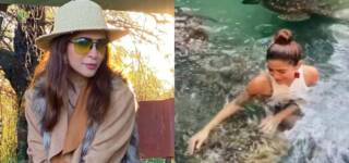 ayesha omar swimming