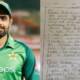 babar azam responds letter kid