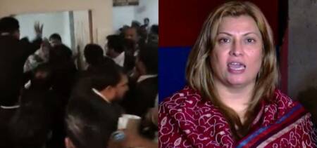 lawyers assaulting woman court