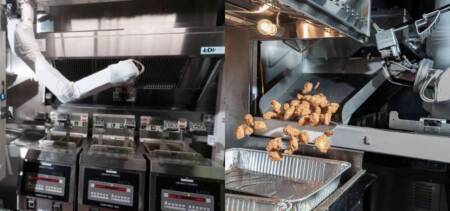 robot fast Food Fry