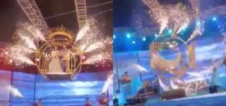 bride groom fall swing