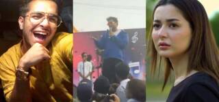 asim azhar crowd chanting hania