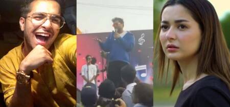 asim azhar crowd chanting hania