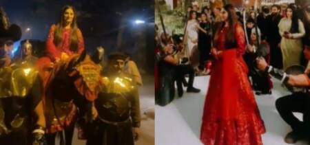 pakistani bride enters ertugrul style