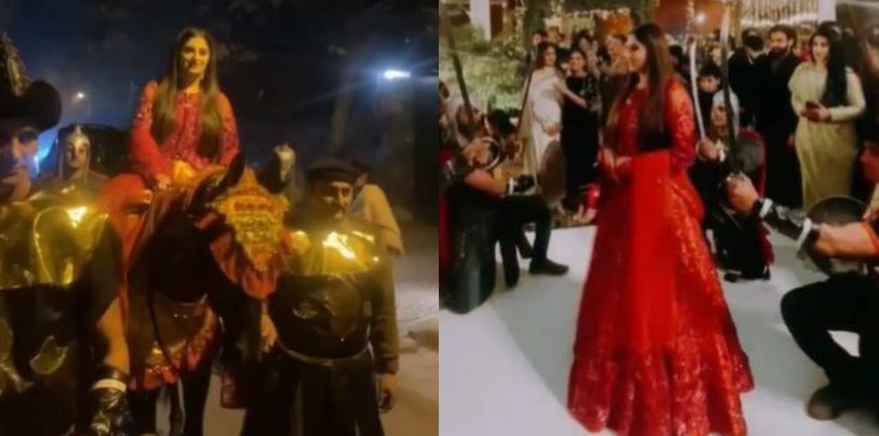 pakistani bride enters ertugrul style