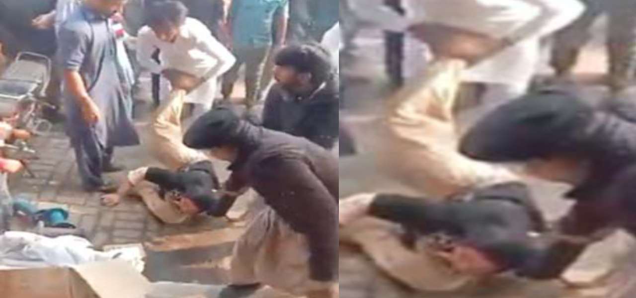 women paraded allegations shoplifting