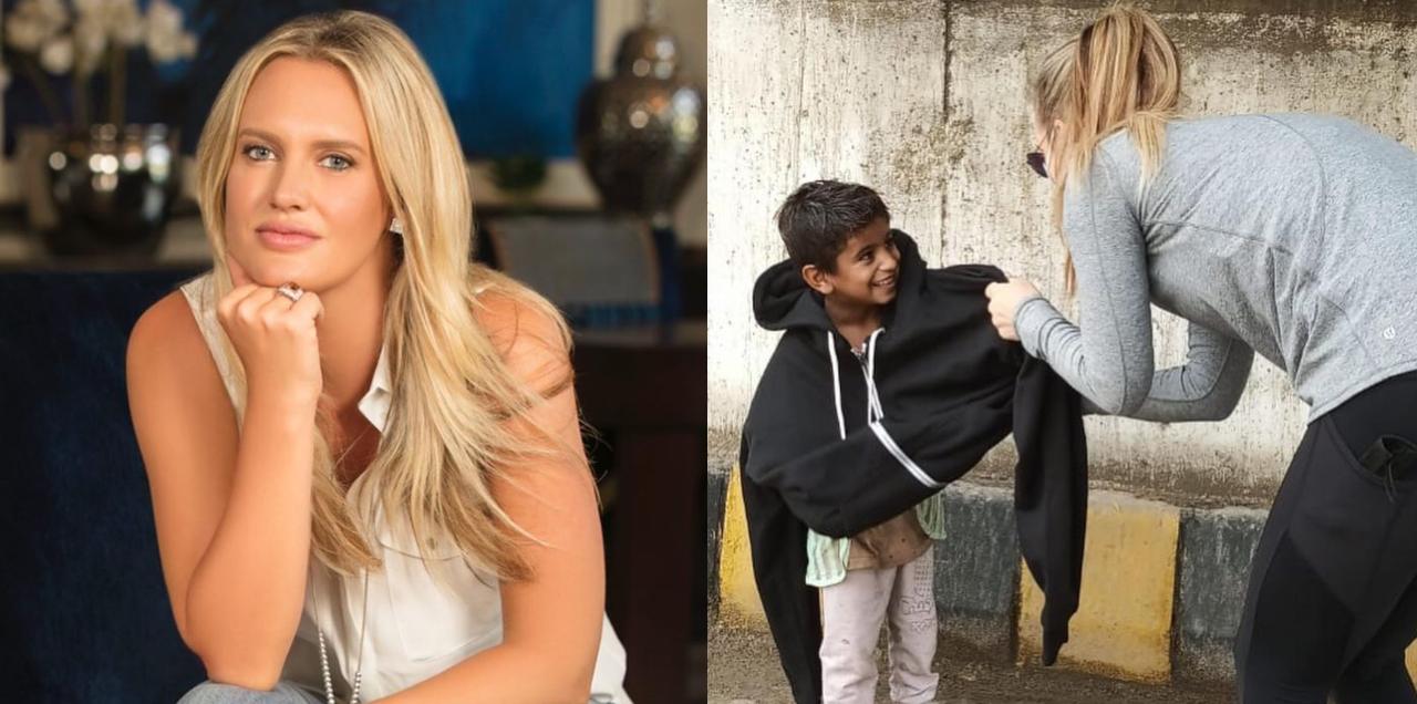 Shaniera Akram donate clothes winter
