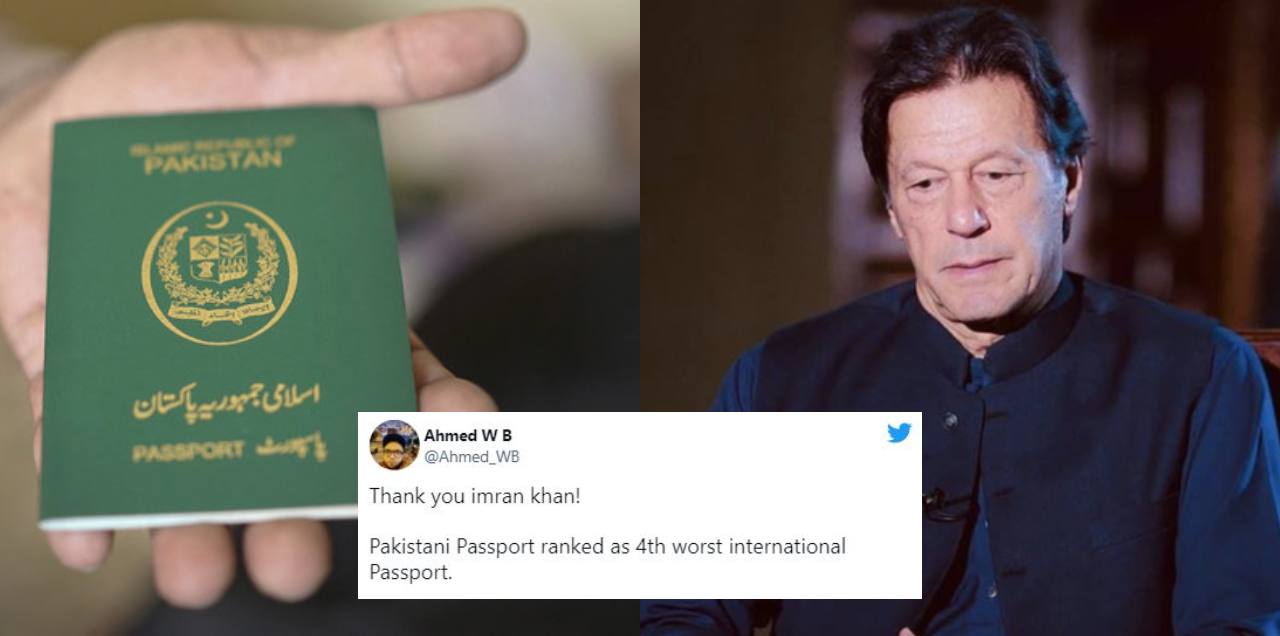 Pakistani Passport Fourth Worst