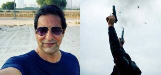 wasim akram new year aerial firing