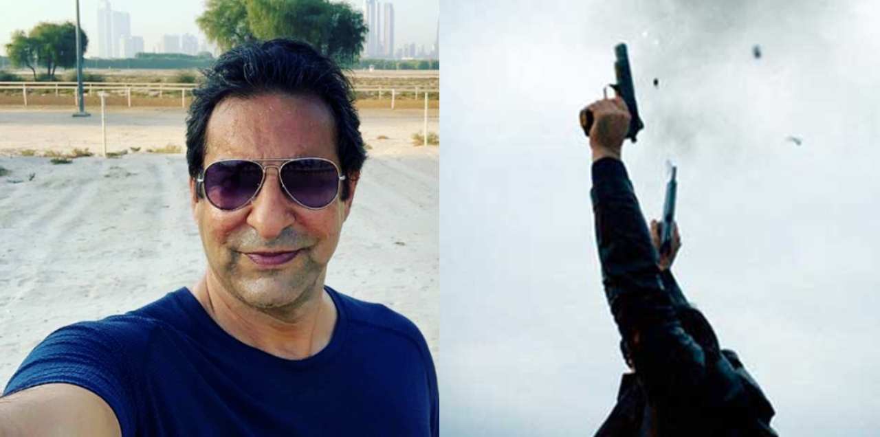 wasim akram new year aerial firing
