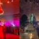 wedding cake sword ceiling