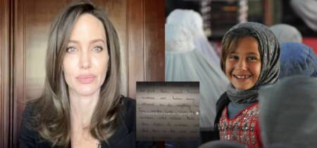 Angelina Jolie shares afghan girl letter