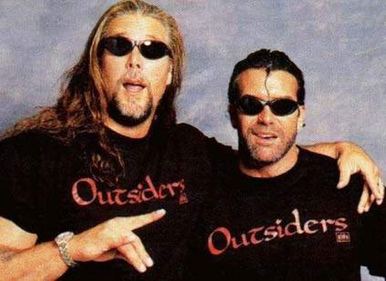 Razor Ramon Outsiders Handshake No More Too Sweet! Scott Hall Aka Razor Ramon Passes Away