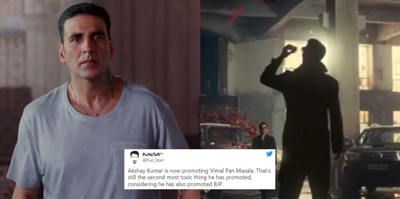 Akshay Kumar apologizes pan masala ad