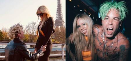 In Pictures: Canadian Singer Avril Lavigne Gets Engaged To American Singer Mod Sun In Paris