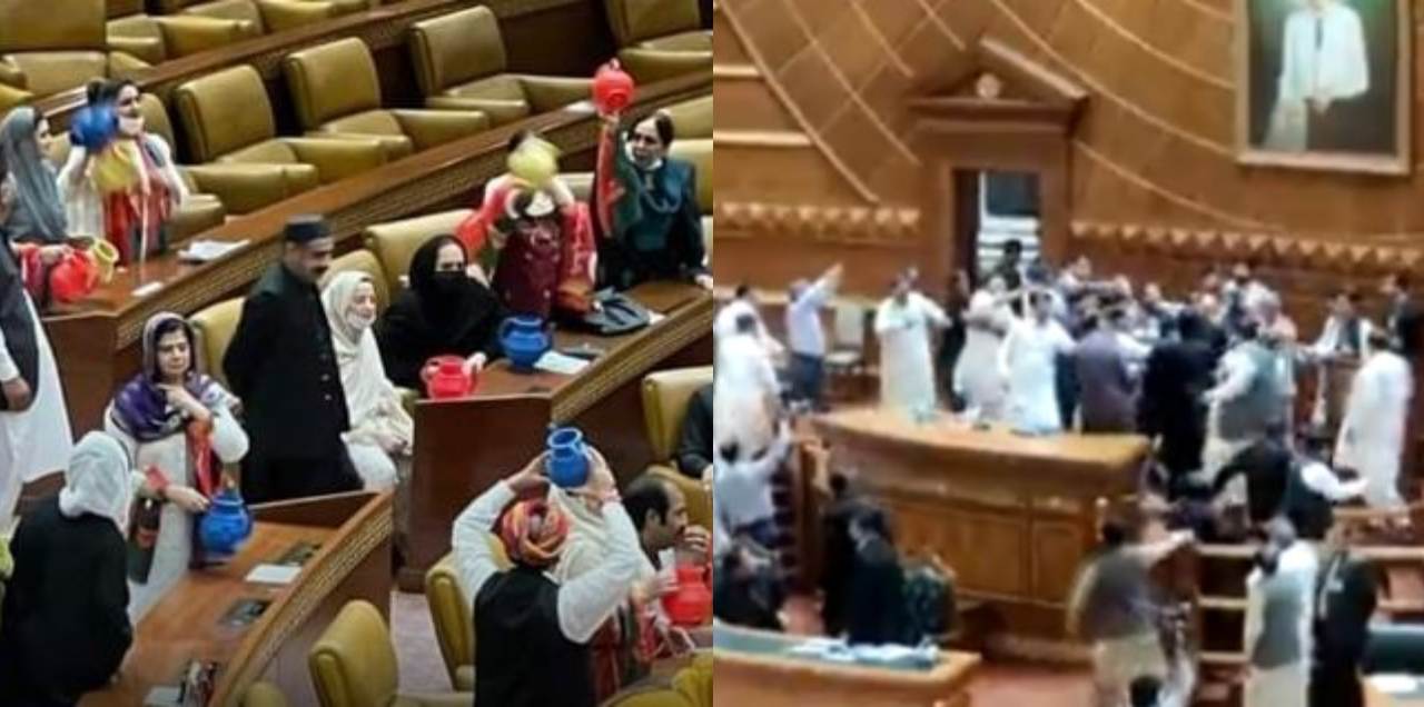 WATCH: PTI Members Throw 'Lotas' At Opposition Benches & Chant 'Lota' In Punjab Assembly