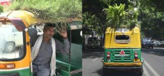 garden on autorickshaw