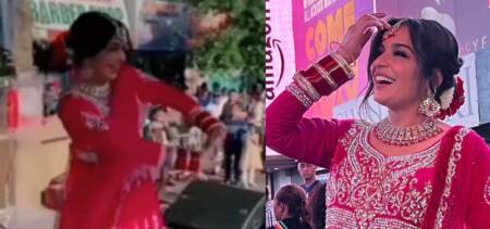 meera performs at time square
