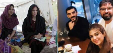 Angelina Jolie and Pakistani celebrities