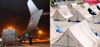 Turkish Airplane Lands In Karachi