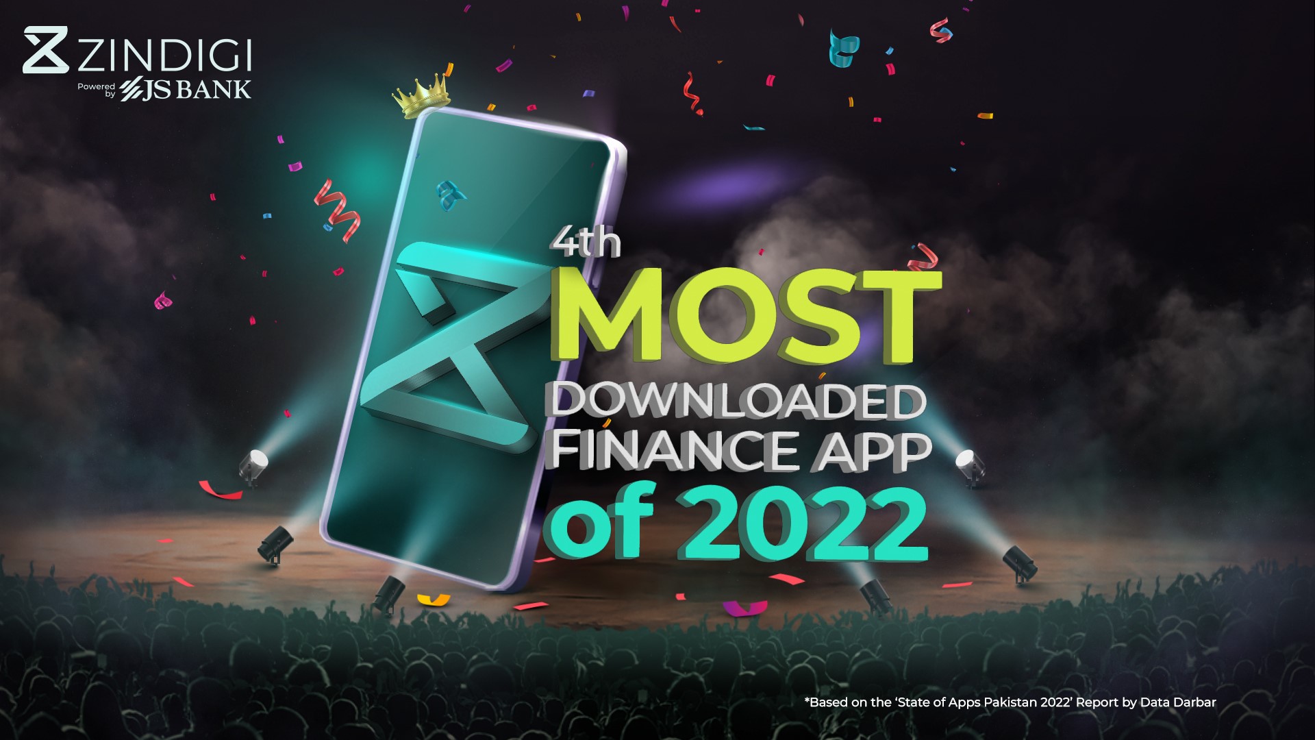 Zindigi powered by JS Bank Becomes One of The Top 5 Most Downloaded Apps of the country