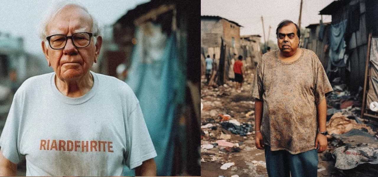 World's Billionaires Would Look Like If They Were Poor, According to AI