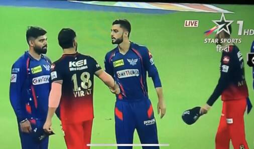 Heatup Moment Between Naveen-Ul-Haq And Virat Kohli In Yesterday's Match