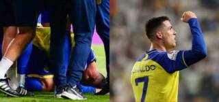 Cristiano Ronaldo performs Sajda