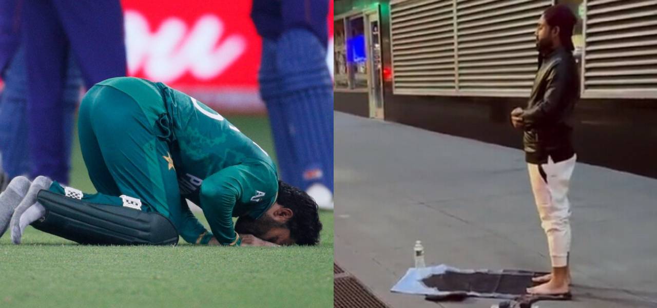 Rizwan offers Namaz usa