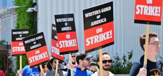 Hollywood writers protest against AI