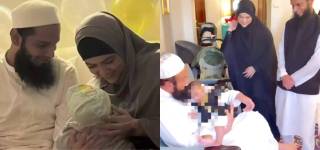 Sana Khan's Son Tariq Jamil Meets Maulana Tariq Jamil