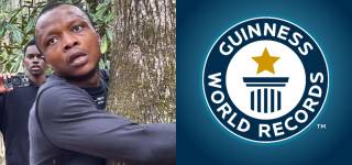 Ghanaian Student Sets World Record for Tree Hugging!