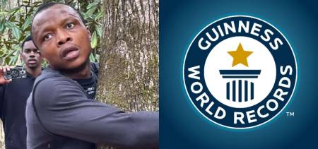 Ghanaian Student Sets World Record for Tree Hugging!