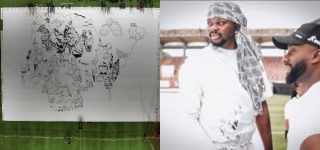 Nigerian Artist Fola David Makes History; Registering Himself in the Guinness Book of World Records for the Largest Painting Made